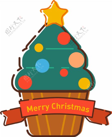 MBE圣诞挂件圣诞树可爱装饰图案可商用
