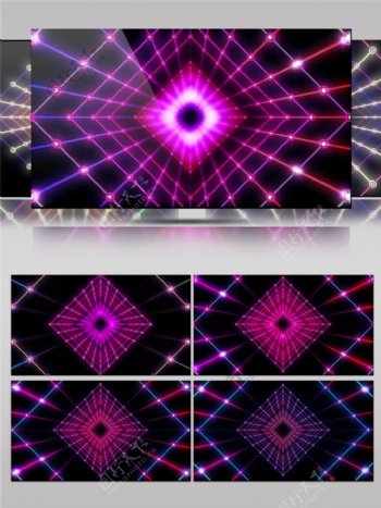 紫色方块舞台视频素材
