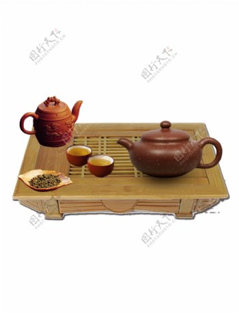 中国风茶具装饰素材