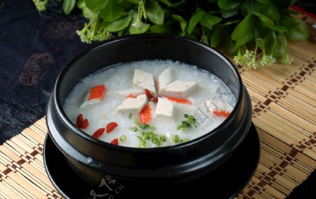蟹柳豆腐粥