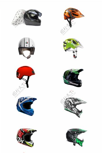 免抠摩托车头盔png素材