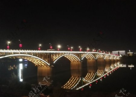 湘潭一大桥夜景