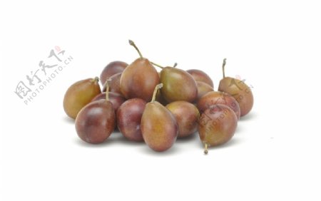 紫玉果李子紫色玉果水果
