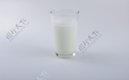 摄影素材牛奶杯子奶