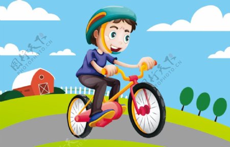 自行车小男孩
