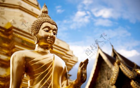 泰国标志性建筑佛像
