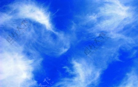 蓝天白云天空摄影
