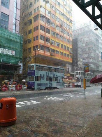 香港雨景