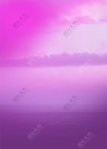 紫色黄昏
