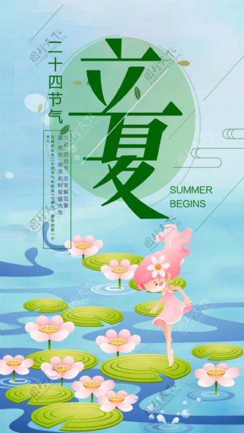 二十四节气立夏海报