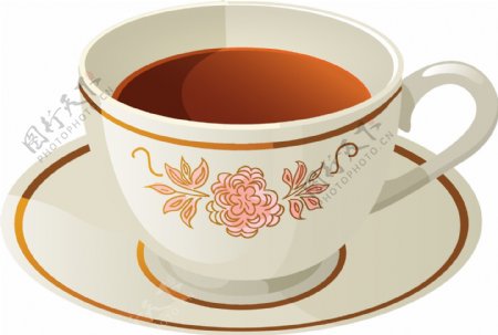 精美杯中的养生红茶