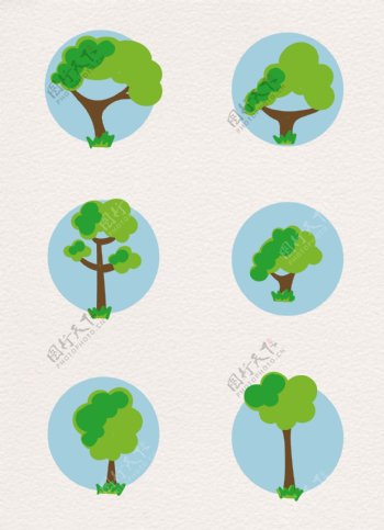 树木图标设计元素