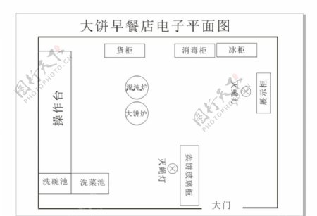 小餐饮电子平面图