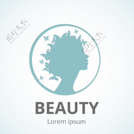 化妆美容美发店面logo标志