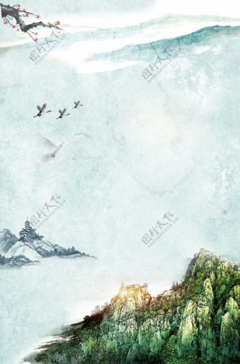 中国风海报背景设计