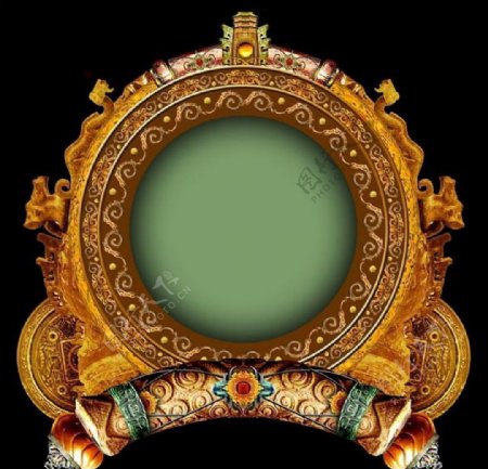 极品中国古典黄金相框