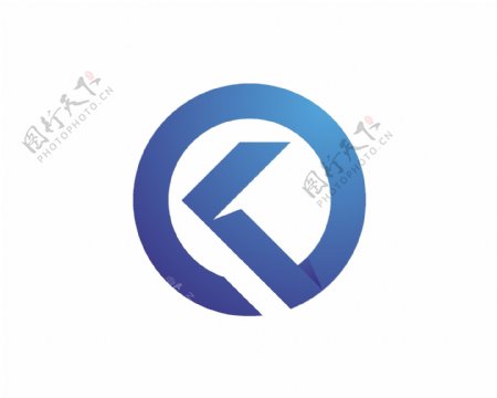 蓝色企业logo企业通用类型标识