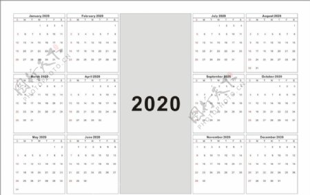 日历2020
