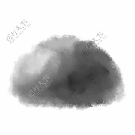 原创手绘水墨风景可商用元素云