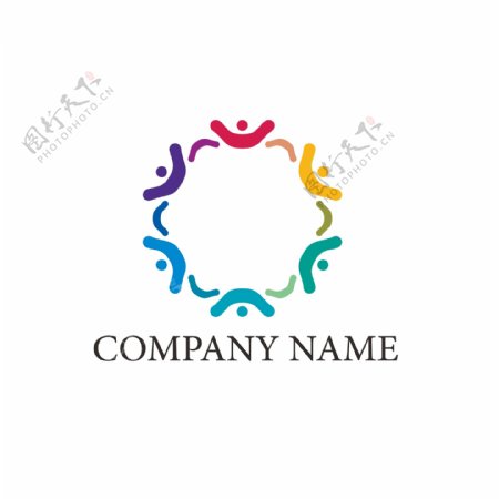 商业彩色平面logo