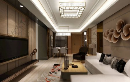 珠江新城室内设计效果图