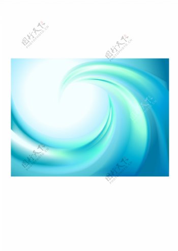 蓝色漩涡抽象背景矢量素材