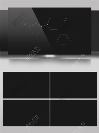 黑色水晶玻璃动态视频素材