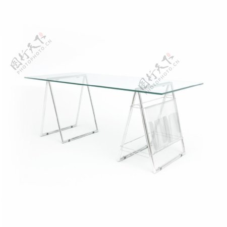 简约创意玻璃桌子模型素材