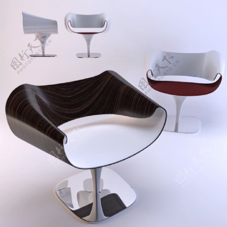 简约创意座椅3d模型