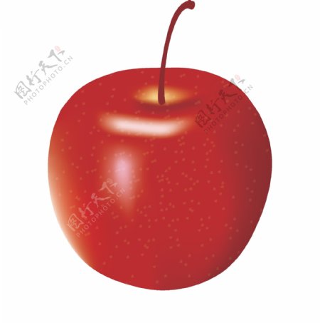 矢量红苹果
