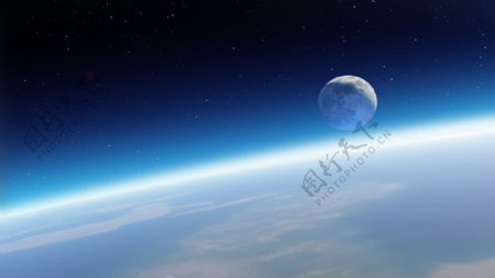 地球和月亮4k风景壁纸