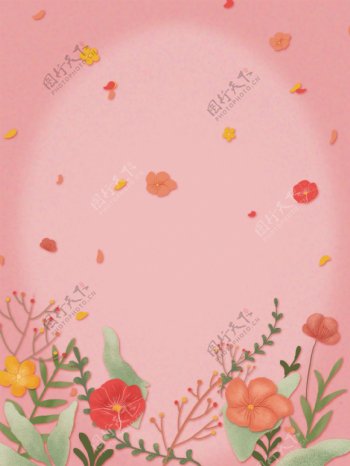 粉色美丽女神节38妇女节展板背景