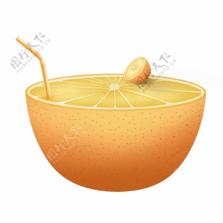 橙子水果透明PNG免扣素材
