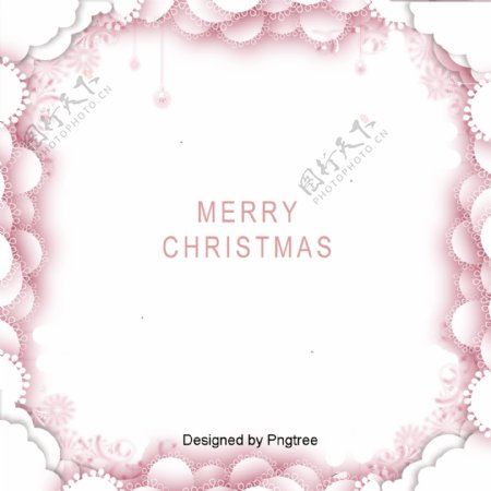 圣诞节粉红色的框架