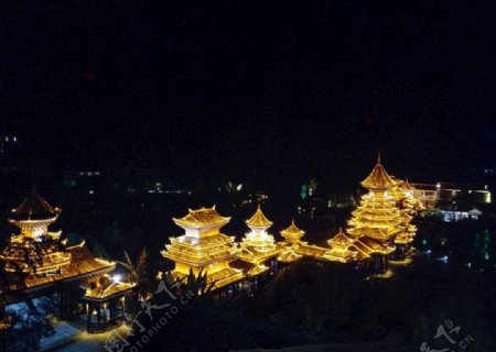 侗寨夜景