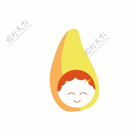 芒果水果表情笑脸卡通可爱
