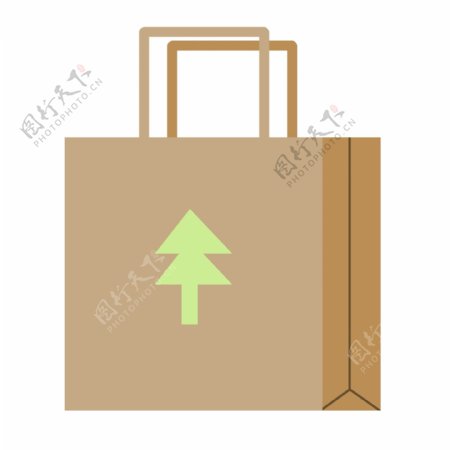 绿色环保袋设计图标