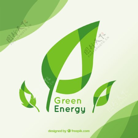 绿色能源背景
