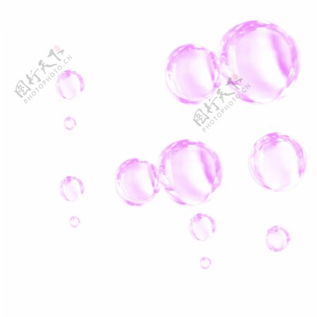 气泡透明泡泡元素