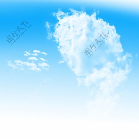 蓝天白云效果元素