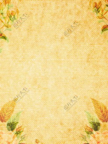 复古肮胀材质花瓣叶片背景图