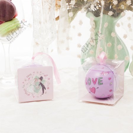 婚礼创意个性圆形喜糖盒礼盒4