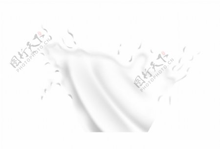 飞溅牛奶液体插画