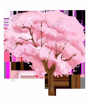 漂亮的樱花树插画