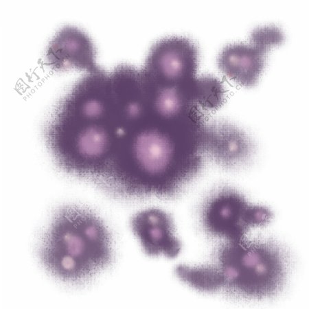 模糊的紫色细菌插画