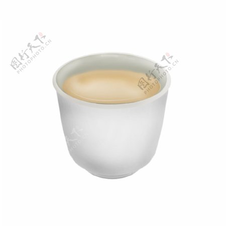 白色茶杯茶具插图