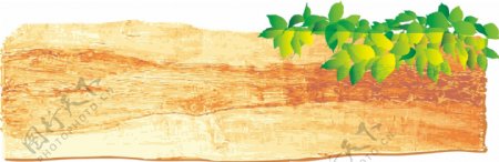 木板木头造型元素