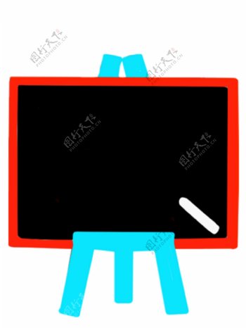 卡通鼠绘教室黑板