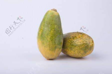 实物图摄影图新鲜水果木瓜1