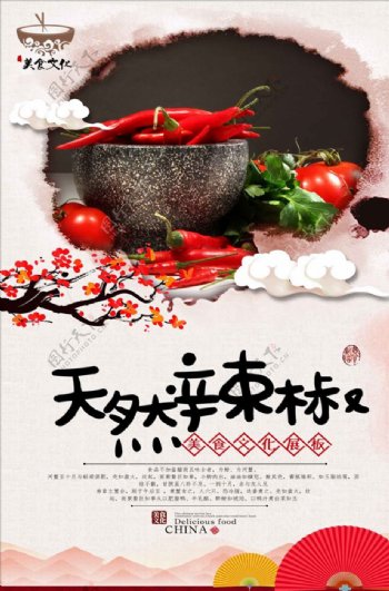 中国风辣椒宣传海报设计